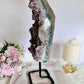 Large 30cm 2.29KG Amethyst Druzy Cluster On Stand From Brazil
