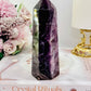 Stunning 13.5cm Purple Fluorite Chunky Tower 406grams