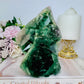 Huge Natural Green Cubed Fluorite Specimen 16cm 1.26KG