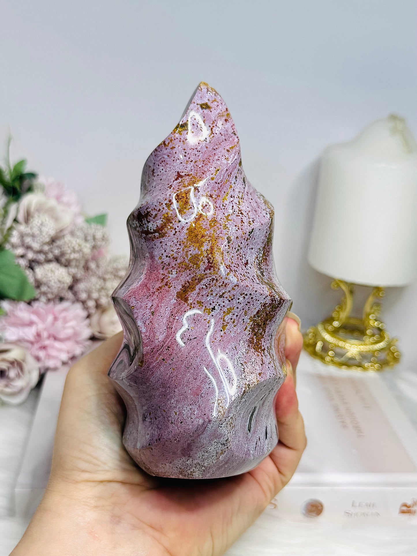 Large High Grade Ocean Jasper Flame 15cm 852g