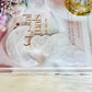 Selenite Carved Moon & Cloud Set