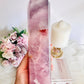 A Dream Piece ~ Fabulous Large Chunky Purple Fluorite Tower 23cm Over 1KG With Beautiful Clarity & Amazing Colour