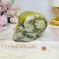 Bumblebee Jasper Carved Skull 8cm 442g