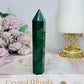 AAA High Grade Natural Malachite Tower From Congo 11.5cm