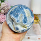 Rare Natural Large Blue Coral Fossil Sphere 732g