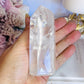 Magical High Grade Clear Quartz Tower 10cm with Stunning Rainbows