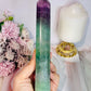 Tall 20cm Watermelon Fluorite Tower