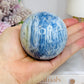 Blue Kyanite Sphere on Stand 485g On Stand