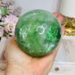 Large Green Fluorite Sphere Full of Rainbows 923g