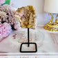 Druzy Pink Amethyst Geode On Stand 10cm