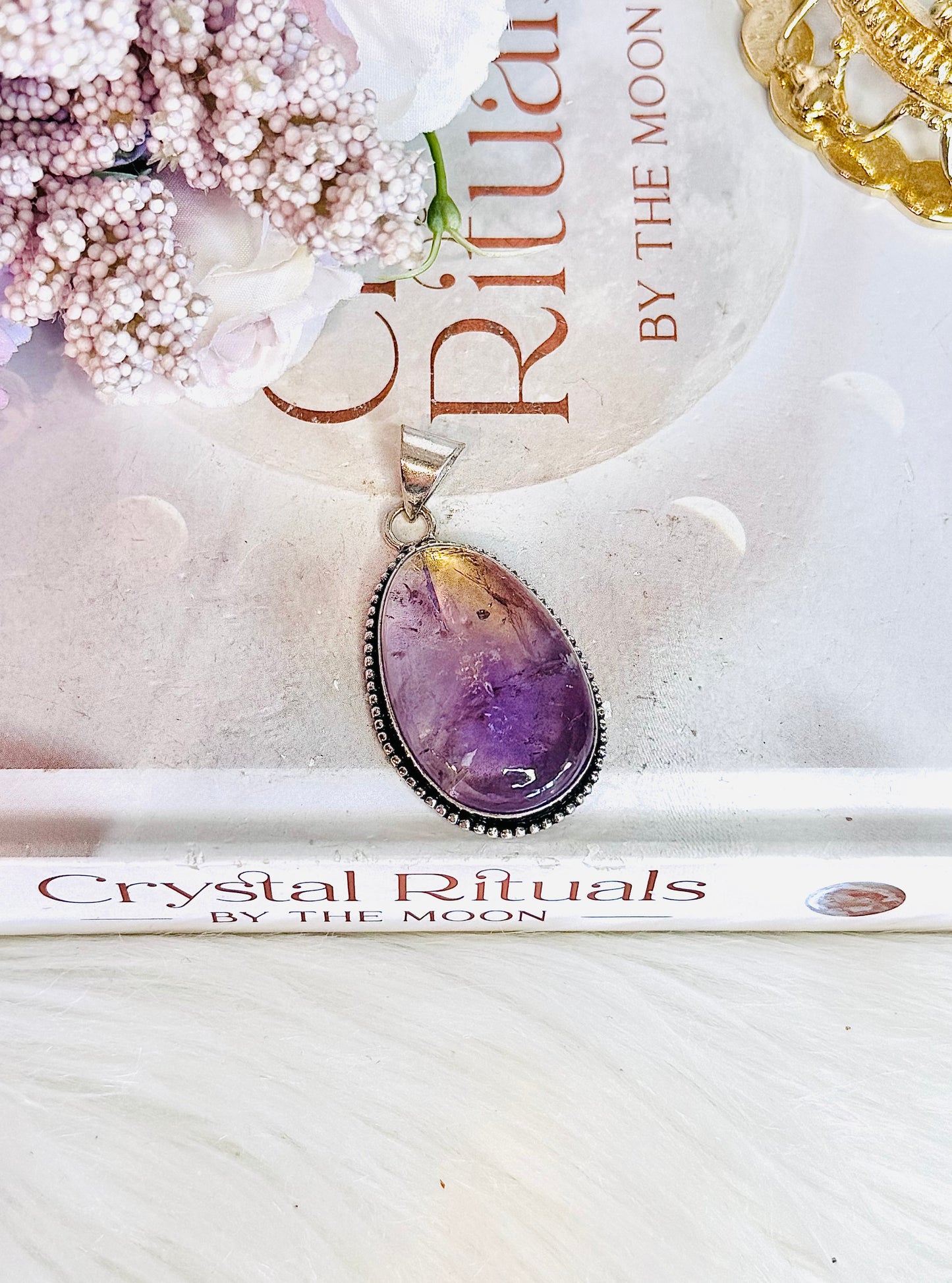 Stunning Large Ametrine Pendant In Gift Bag