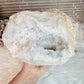 Huge Natural Moroccan Geode with Multicoloured Light Lamp 3.7KG