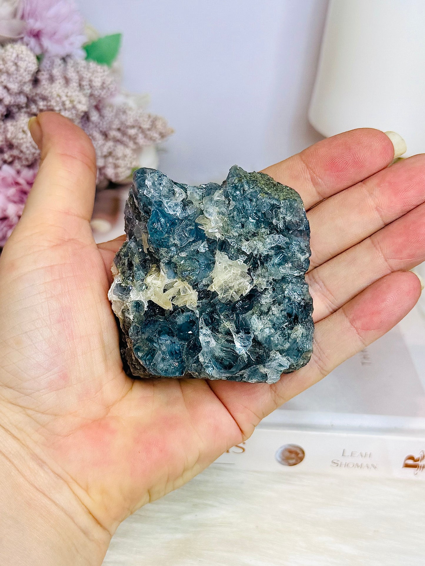 ✨ SALE ✨ Rare Collectors Piece ~ Blue Fluorite Cubed Specimen 191g 7cm