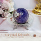 High Grade Stunning Amethyst Agate Sphere 5.5cm On Stand