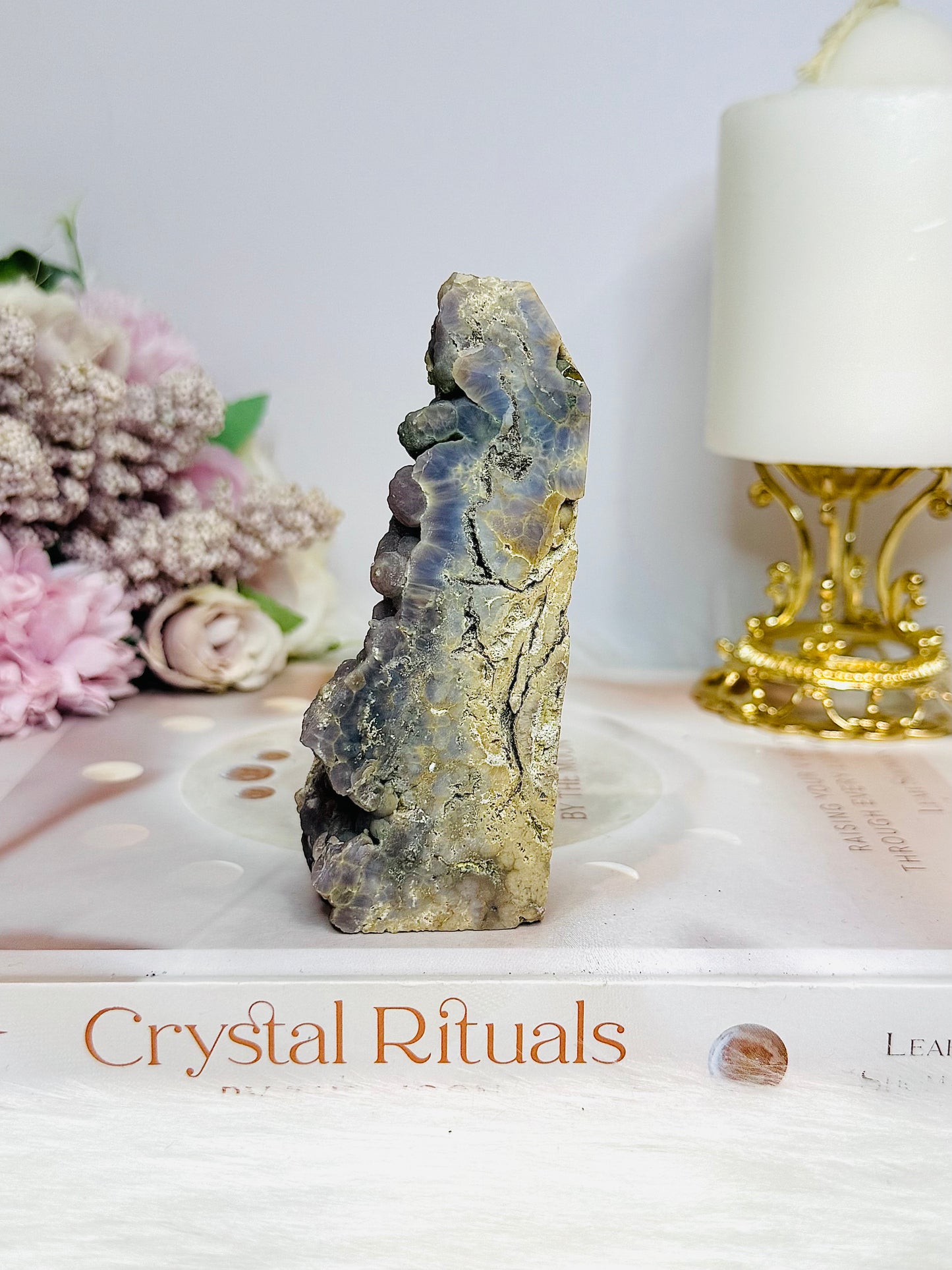 Grape Agate Natural Tower 11cm