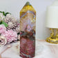 Indian Jade Colourful Tower 19.5cm 300g