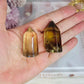 Set of 2 Small Citrine Towers | Points