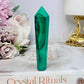 Natural AAA Grade Malachite Carved Tower | Wand 9cm