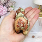 Money Agate Carved Bear 8cm