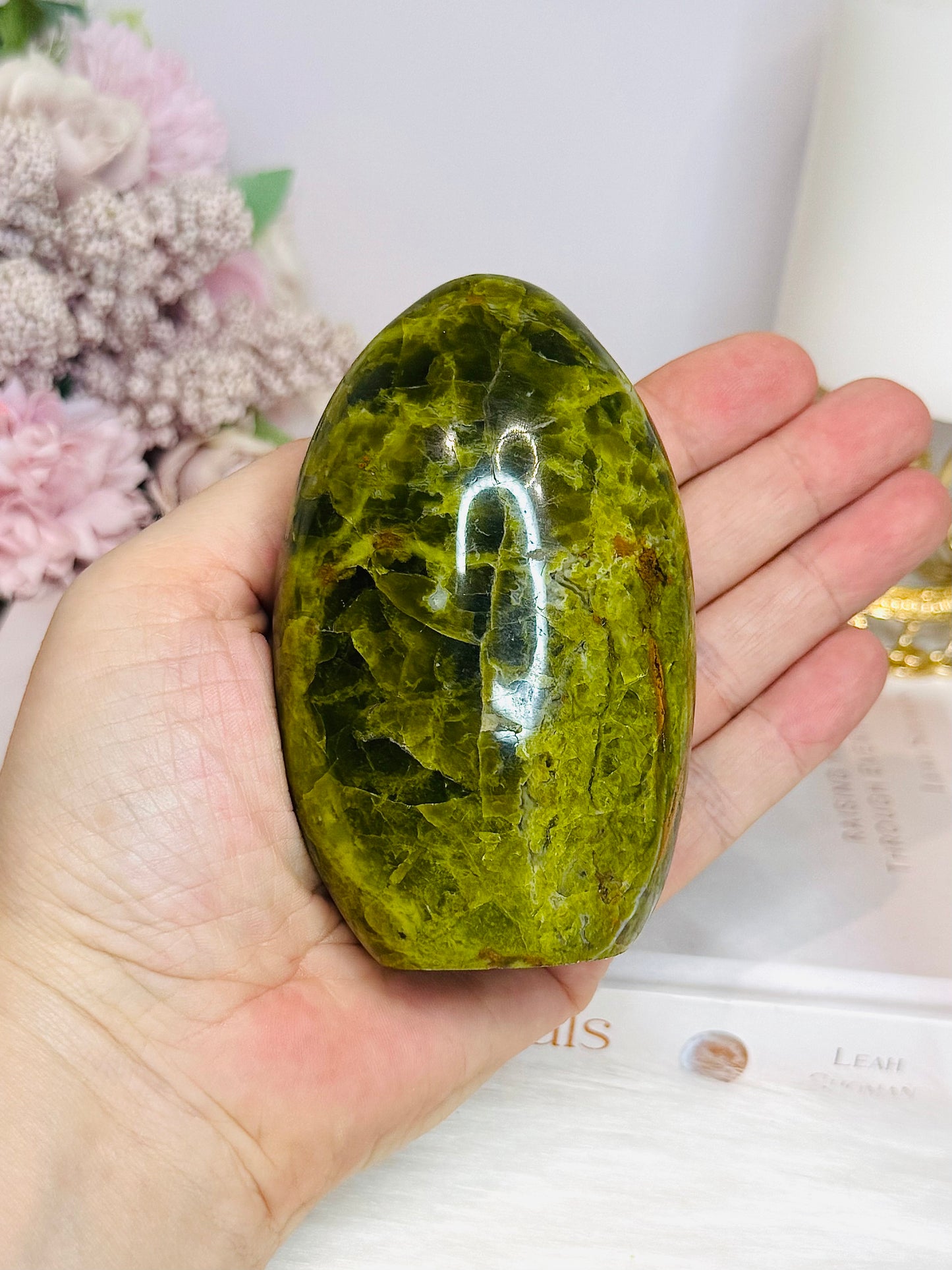 Large Green Opal Freeform 9.5cm 323g