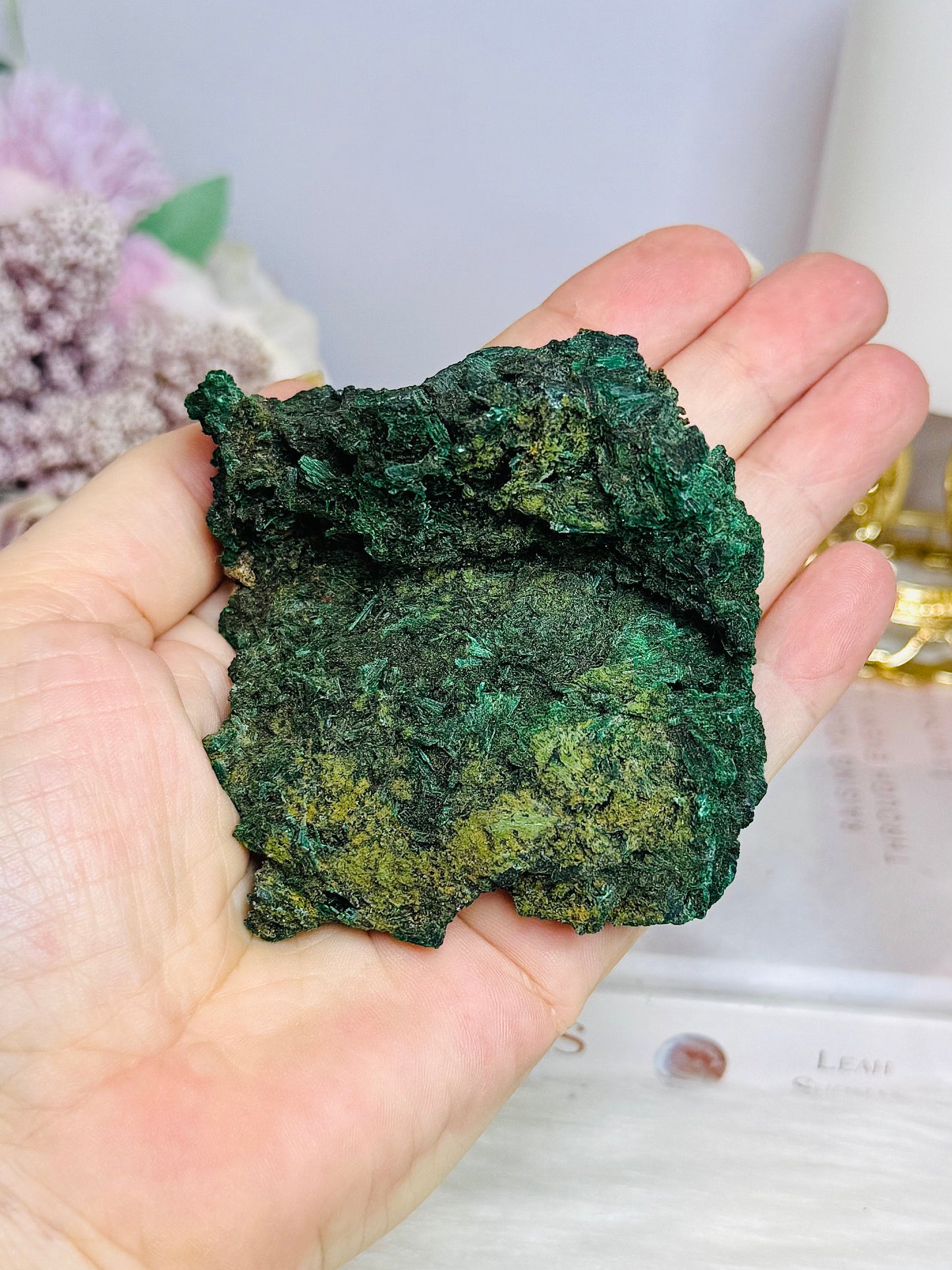 FOR SUE ~ Natural Velvet Malachite Specimen from Congo 188g