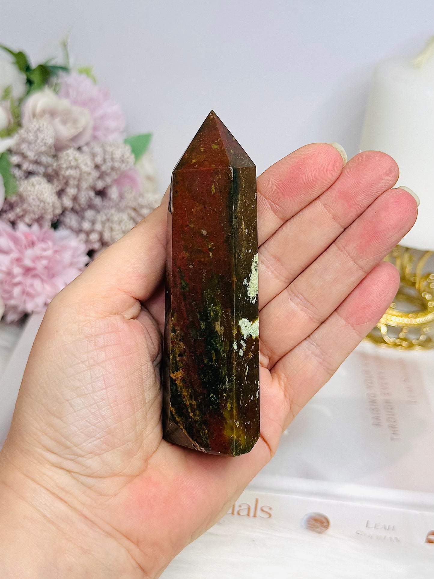 Petrified Wood Polished Tower 11cm