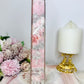 Natural Pink Opal Tall Tower 22.5cm