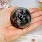 Rare Aquamarine & Pink Tourmaline Sphere on Stand 234g
