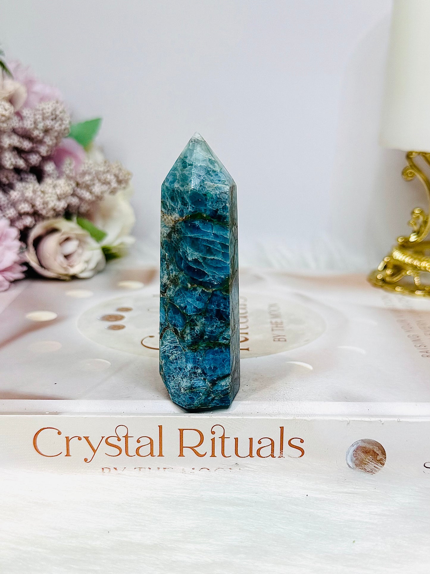 Blue Apatite Tower 7.5cm