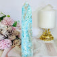 Large Blue Hemimorphite Druzy Tower 18cm