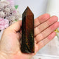 Petrified Wood Polished Tower 11cm