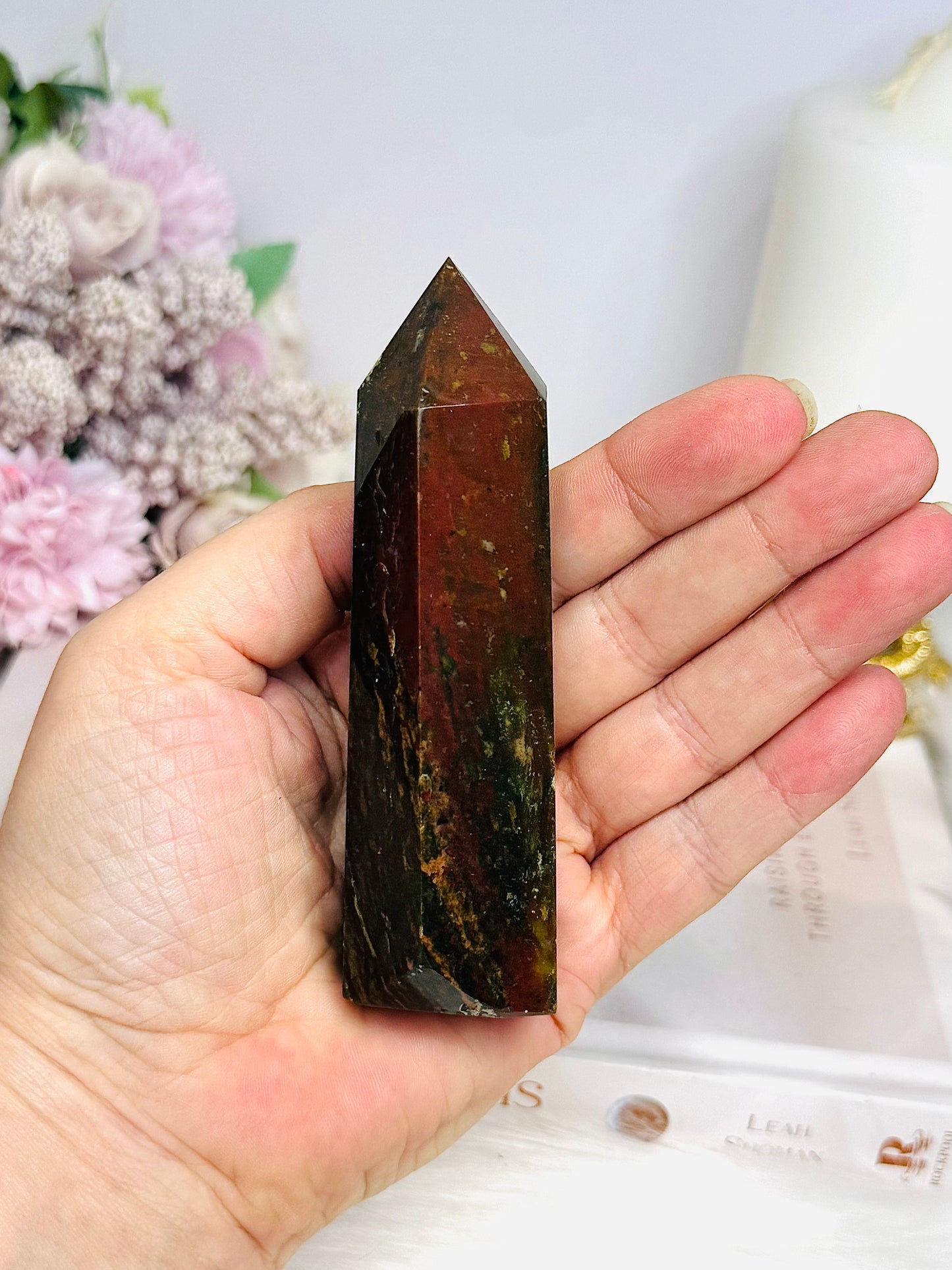 Petrified Wood Polished Tower 11cm