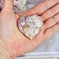 Beautiful Small 5cm Flower Agate Heart