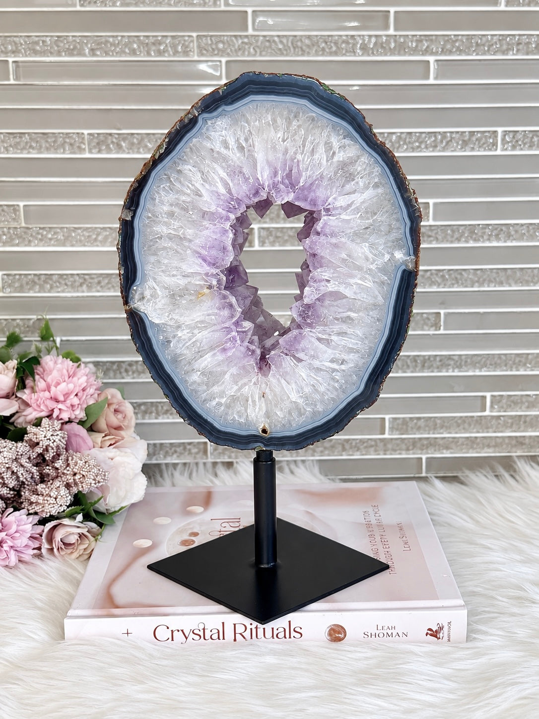 Statement Piece ~ Large Amethyst Portal on Swivel Stand 2.27KG 28cm