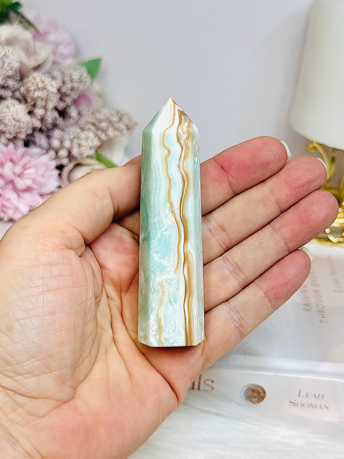 Blue Aragonite Tower 9cm