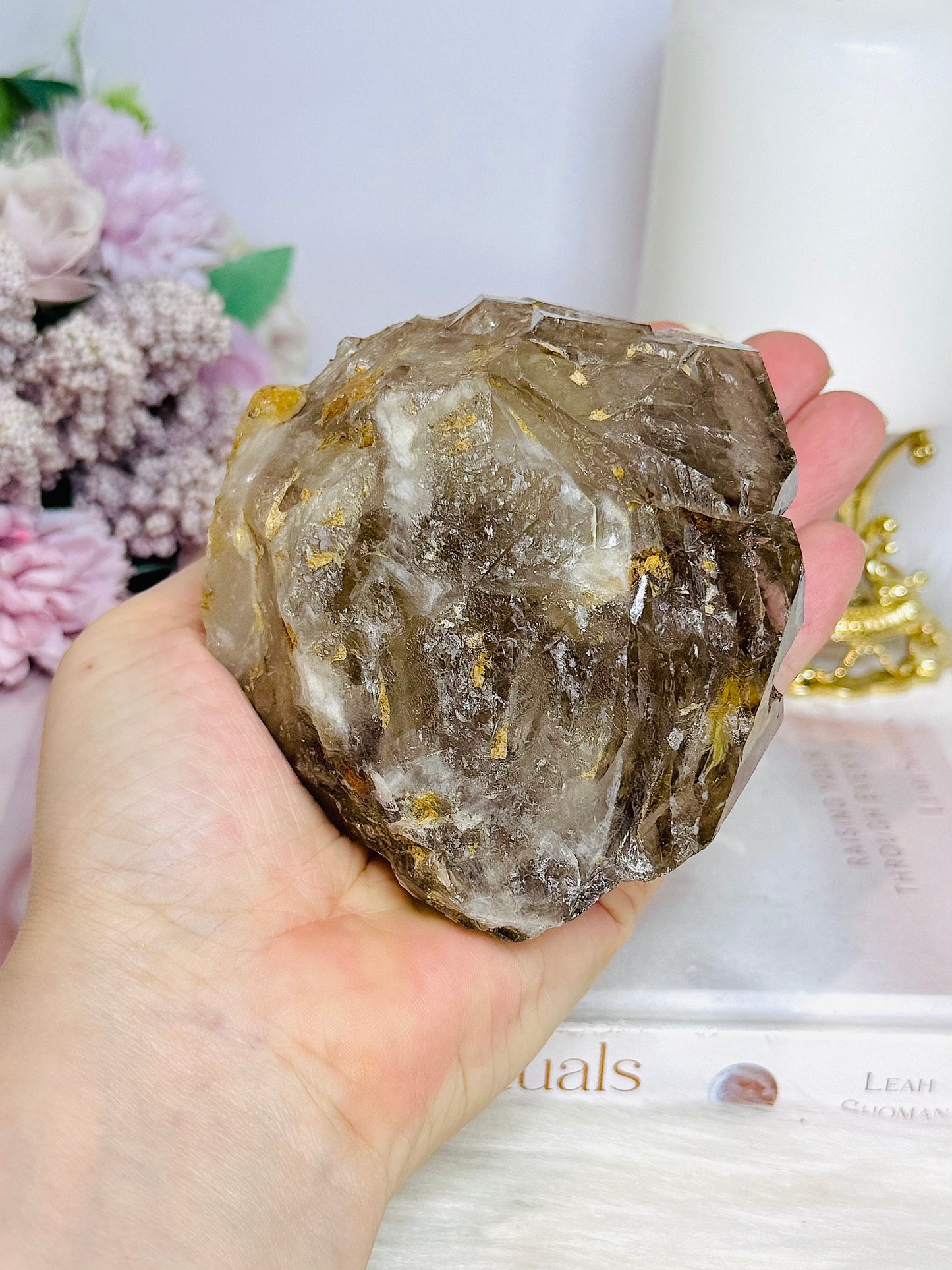 ⚜️ SALE ⚜️ Large Natural Elestial | Alligator Quartz Specimen 504g