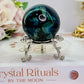 Remove Negative Thoughts ~ Rare & Incredible 5cm High Grade Vivianite Sphere on Stand