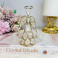 Rose Quartz Angel with Gold Wire 10cm