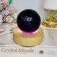 Rainbow Fluorite Sphere on Light Stand 384g
