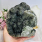 Huge Natural Green Amethyst | Prasiolite Specimen with Calcite Inclusions 16.5cm  2.45KG
