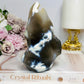 Large Orca Agate Druzy Flame 14cm 572g