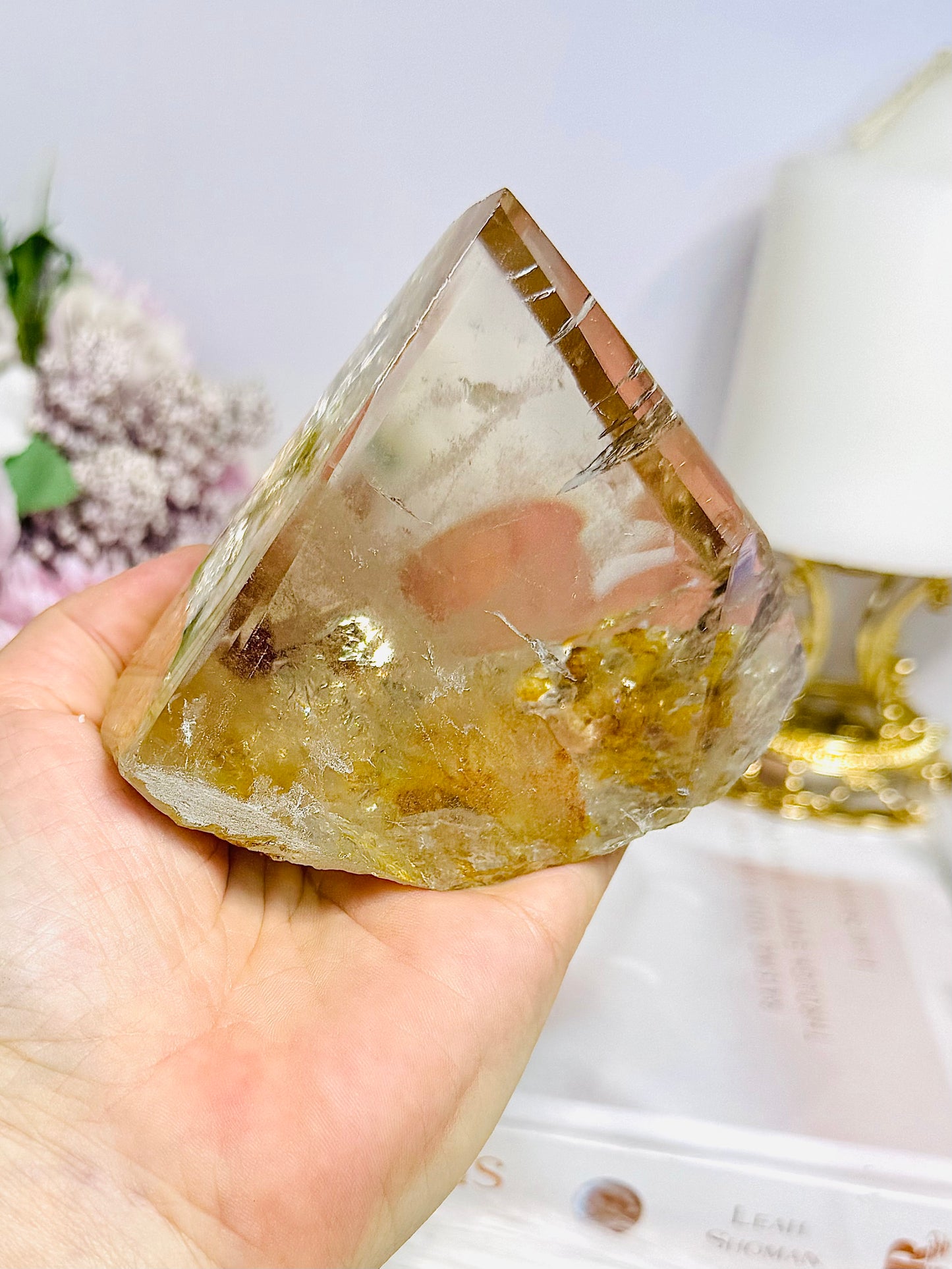 Natural Golden Healer Quartz Polished Freeform 10cm 421g