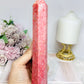 Rare Large Thulite Tower with Epidote Inclusions 20.5cm