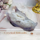 Large Druzy Agate Carved Dragon Head 11cm