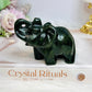 Green Jade Elephant 9cm