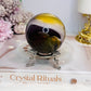 Mookaite Jasper Sphere on Stand 297g