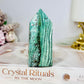 Green Unicorn Agate Tower 9cm
