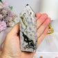 Rare Eighth Vein Jasper Druzy Chunky Tower 11cm 231g