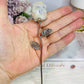 Angel Aura Clear Quartz Rose with Silver Stem 15cm