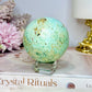 A Rare Stone ~ Genuine Inca Turquoise Sphere 302g On Stand